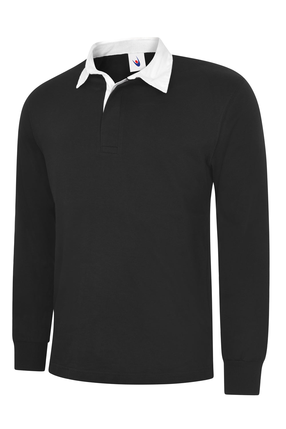 Uneek UC402 - Classic Rugby Shirt — Black