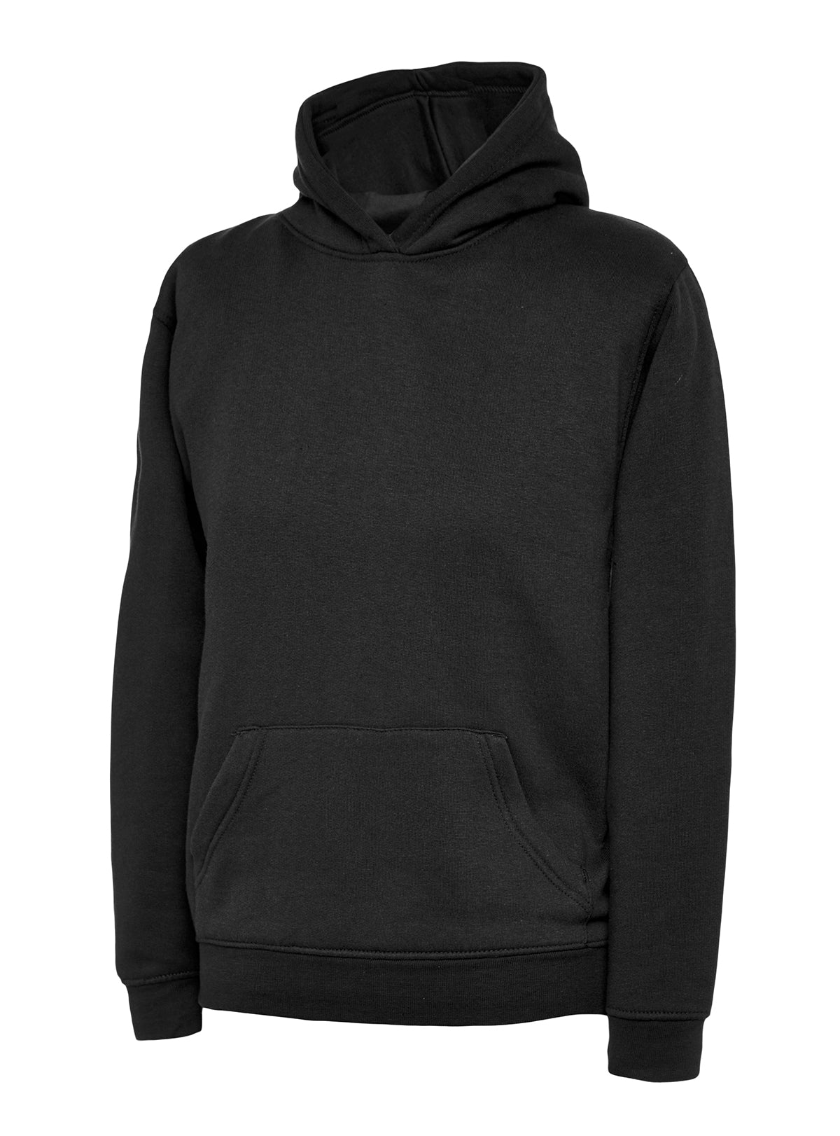 Uneek UX8 - UX Childrens Hooded Sweatshirt – Black
