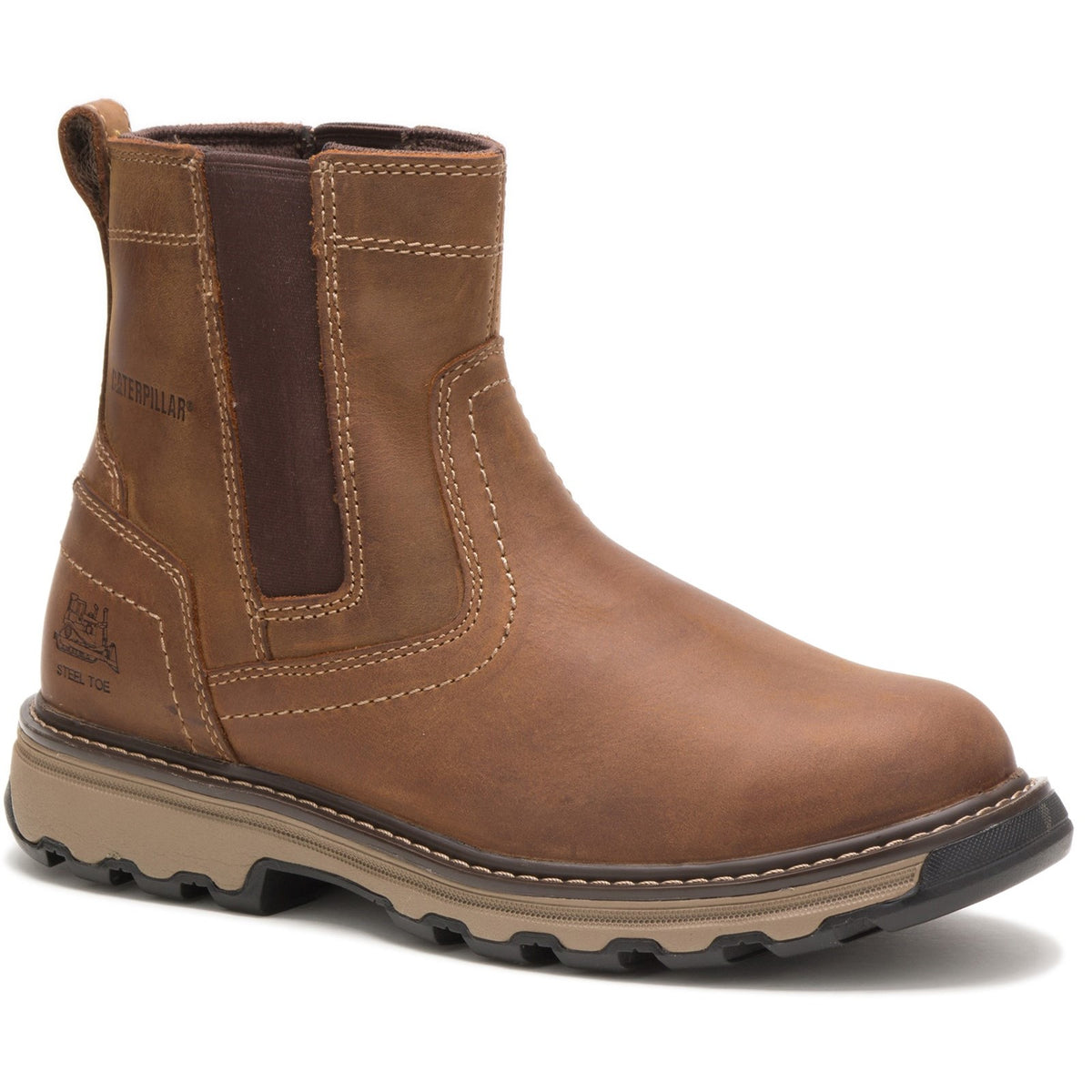 Caterpillar Pelton Safety Boot — Dark Beige