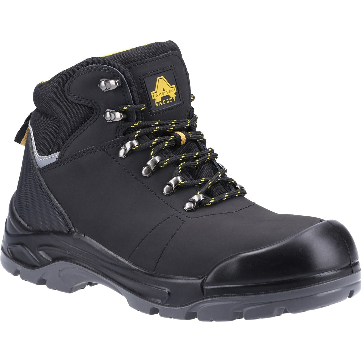 Amblers Safety AS252 Lightweight Water Resistant Leather Safety Boot — Black