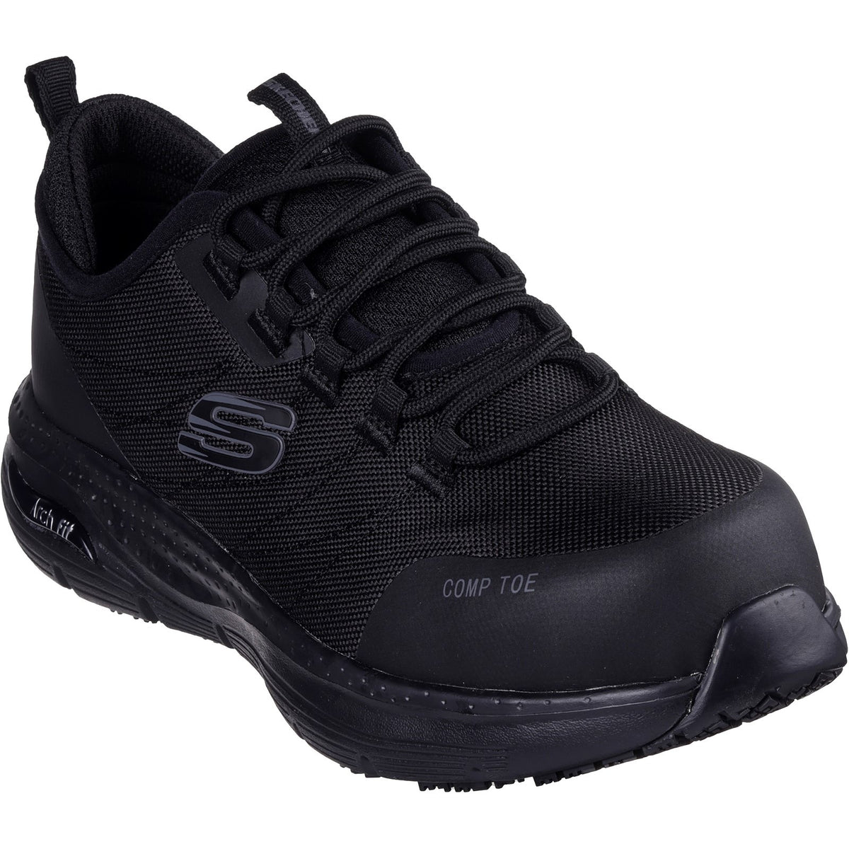 Skechers Workwear Arch Fit SR Ebinal Safety Trainers — Black