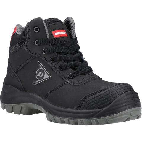Dunlop First One Adv Titan Safety Shoes — Black/Red