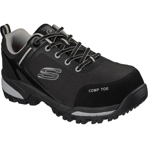 Skechers Workwear Gatlon Strigax Safety Trainer — Black/Grey