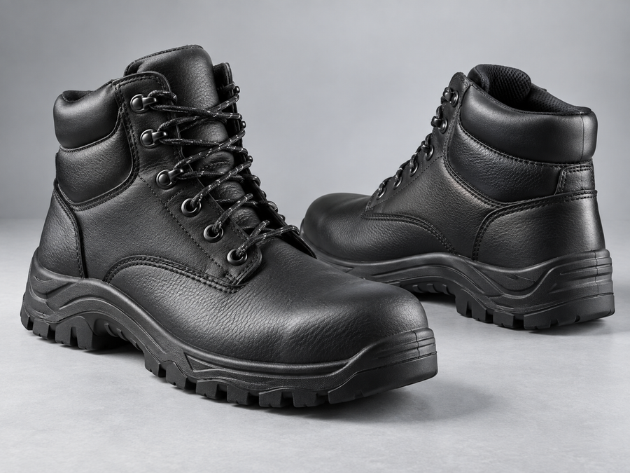 Safety boot illustrating our footwear ratings buying guide