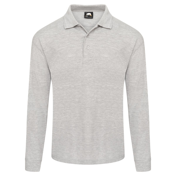 ORN 1170 Weaver - Long Sleeve Polo Shirt — Ash
