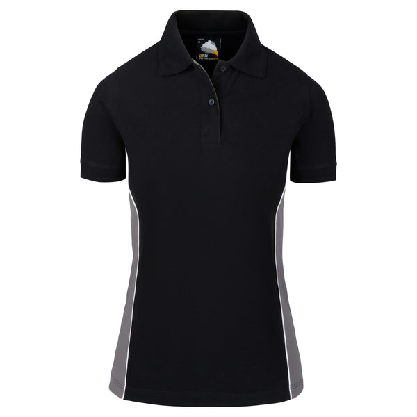 ORN 1186 Ladies Silverswift Poloshirt – Black - Graphite