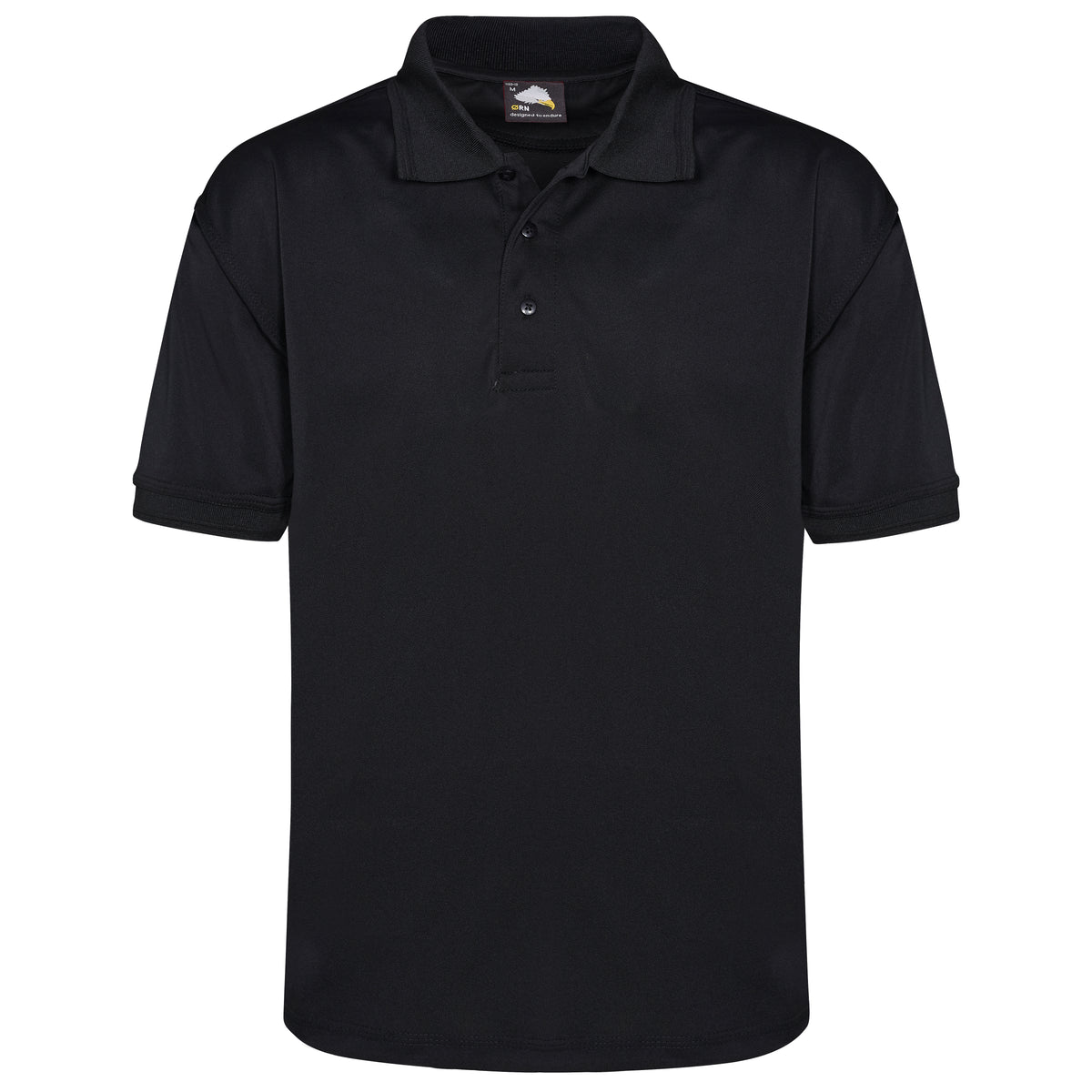 ORN 1190 Oriole - Wicking Polo Shirt — Black