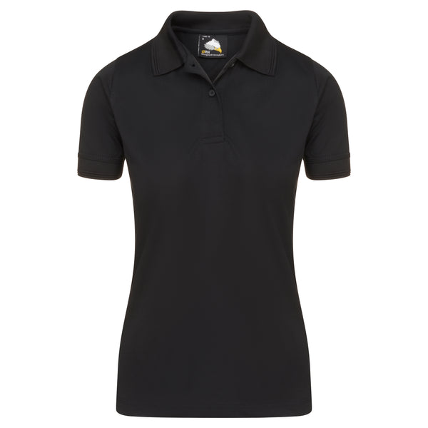 ORN 1196 Ladies Oriole Wicking Poloshirt – Black