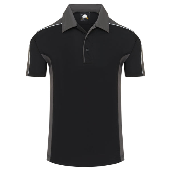 ORN 1198 Avocet Wicking Poloshirt – Black - Graphite