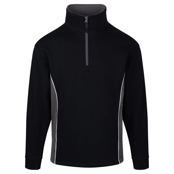 ORN 1278 Silverswift Quarter Zip Sweatshirt – Black - Graphite