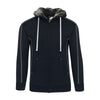 ORN 1285 Crane - Fur Lined Hooded Sweatshirt — Navy Blue
