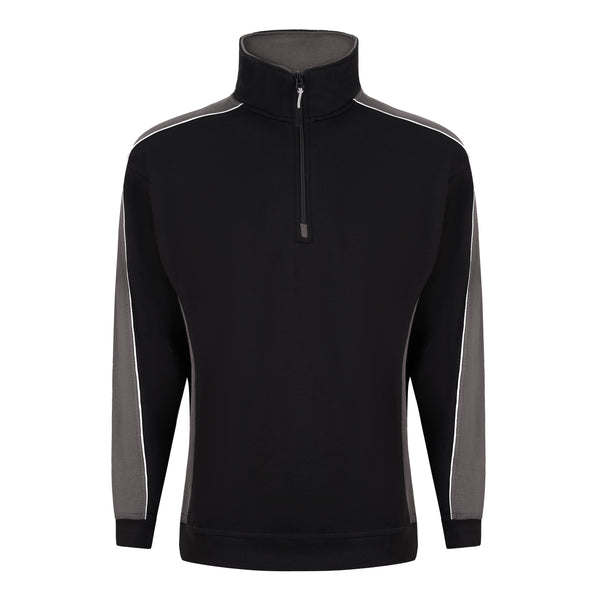 ORN 1288 Avocet Quarter Zip Sweatshirt – Black - Graphite