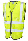 LEO W20 Cobbaton - Hi-Vis Ecoviz Mesh Superior Waistcoat — Yellow