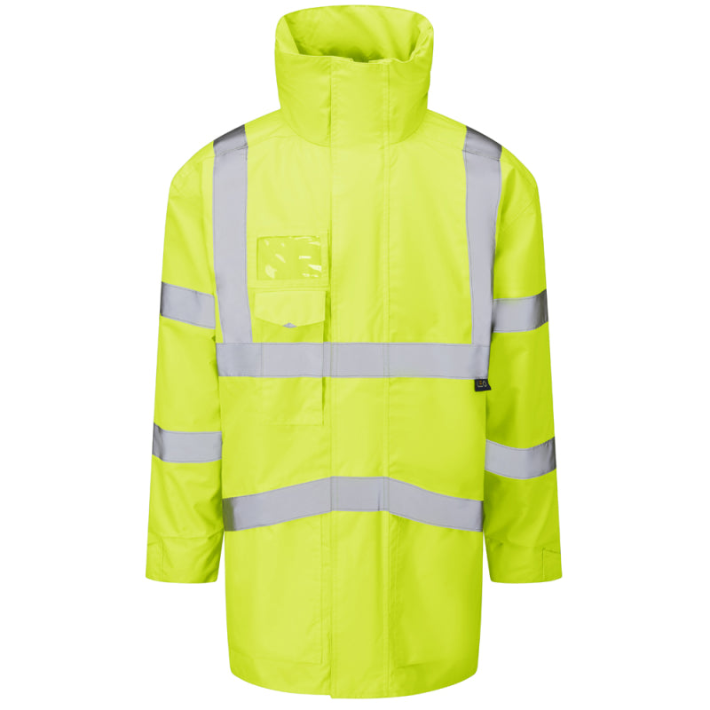 LEO A03 Marwood - Hi-Vis Ecoviz 4K Superior Parka Jacket — Yellow