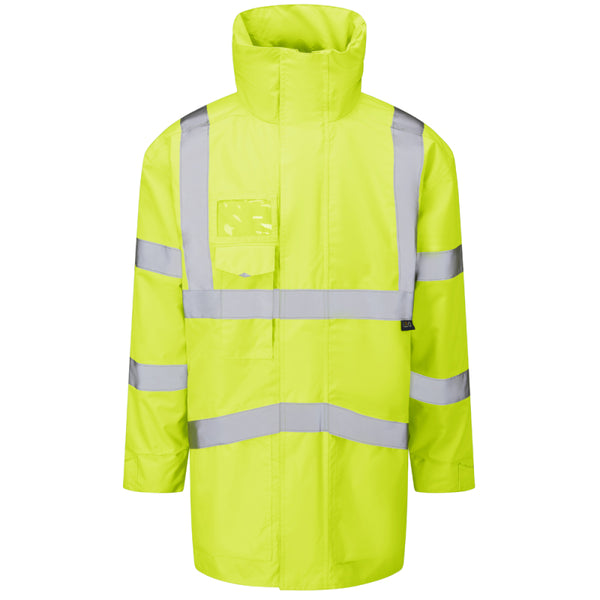 LEO A03 Marwood - Hi-Vis Ecoviz 4K Superior Parka Jacket — Yellow