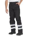 Yoko YK074 - Reflective Polycotton Ballistic Trousers — Black