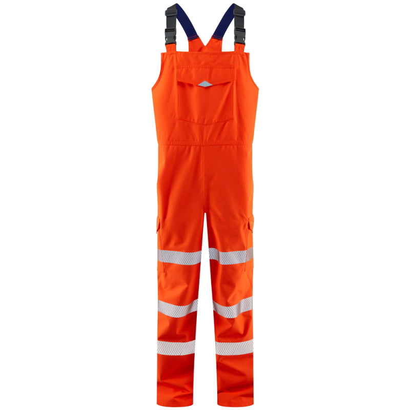 LEO BB01 Northham - Hi-Vis Ecoviz 15K High Performance Bib & Brace — Orange