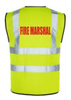 Hi-Vis FIRE MARSHAL Vest — Yellow