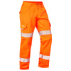 LEO CT03 Yelland - Hi-Vis Ecoviz Lightweight Polycotton Cargo Trousers — Orange