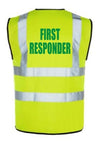 Hi-Vis FIRST RESPONDER Vest — Yellow