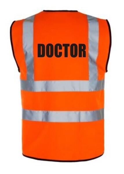 Hi-Vis DOCTOR Vest — Orange