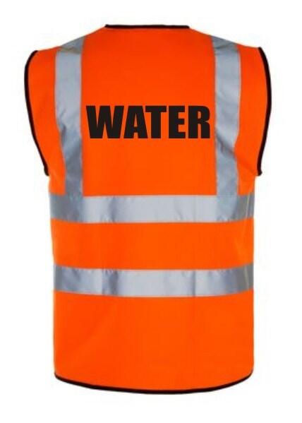 Hi-Vis WATER Vest — Orange