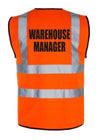 Hi-Vis WAREHOUSE MANAGER Vest — Orange