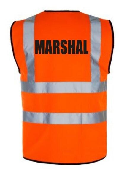 Hi-Vis Marshal Vest — Orange