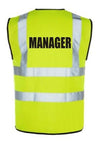 Hi-Vis MANAGER Vest — Yellow
