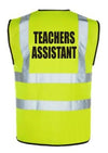 Hi-Vis TEACHERS ASSISTANT Vest — Yellow
