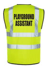 Hi-Vis PLAYGROUND ASSISTANT Vest — Yellow