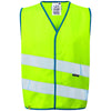 LEO CW01 Neonstars - Hi-Vis Ecoviz Childrens Waistcoat — Lime Green