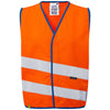 LEO CW01 Neonstars - Hi-Vis Ecoviz Childrens Waistcoat — Orange