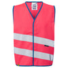 LEO CW01 Neonstars - Hi-Vis Ecoviz Childrens Waistcoat — Pink