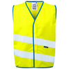 LEO CW01 Neonstars - Hi-Vis Ecoviz Childrens Waistcoat — Yellow