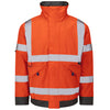 LEO J01 Chivenor - Hi-Vis Ecoviz 4K Lined Bomber Jacket