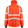 LEO J05 Dartmoor - Hi-Vis Ecoviz 15K Performance+ Breathable Bomber Jacket — Orange