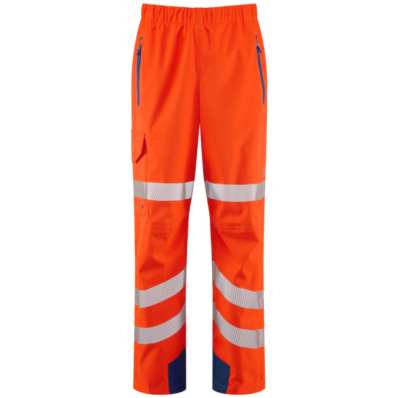 LEO L20 Lundy - Hi-Vis LTEC 20K High Performance Waterproof Overtrousers — Orange