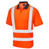 LEO P01 Croyde - Hi-Vis Ecoviz Comfort Polo Shirt — Orange