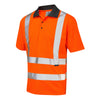 LEO P02 Rockham - Hi-Vis Ecoviz Performance Polo Shirt — Orange