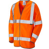 LEO S01 Shirwell - Hi-Vis Ecoviz Sleeved Waistcoat — Orange