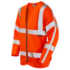 LEO S15 Merton - Hi-Vis Ecoviz LFS Zipped Sleeved Waistcoat — Orange