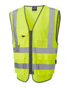 LEO W22 Barnstaple - Hi-Vis Ecoviz Rail Superior Waistcoat — Yellow