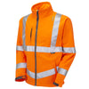 LEO SJ01 Buckland - Hi-Vis Ecoviz Softshell Jacket — Orange