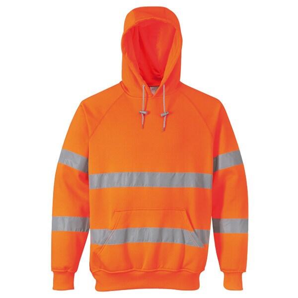 Orbit HVHS - Hi-Vis Hooded Sweatshirt — Orange