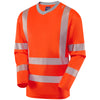 LEO T08 Capstone - Hi-Vis Ecoviz Performance+ Sleeved Tee Shirt — Orange