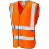 LEO W04 Arlington - Hi-Vis Ecovis Mesh Waistcoat — Orange
