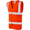 LEO W08 Milford - Hi-Vis Ecoviz LFS Waistcoat — Orange