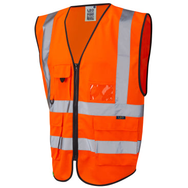 LEO W11 Linton - Hi-Vis Ecoviz Superior Waistcoat