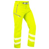 LEO WT01 Landcross - Hi-Vis Ecoviz Stretch Work Trousers — Yellow